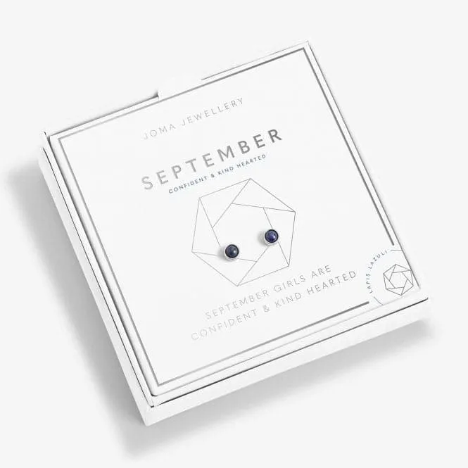 September Birthstone Boxed Earrings 5536