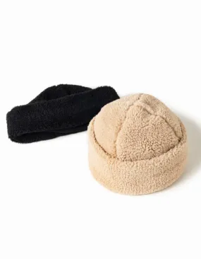 Shearling Crown Hat