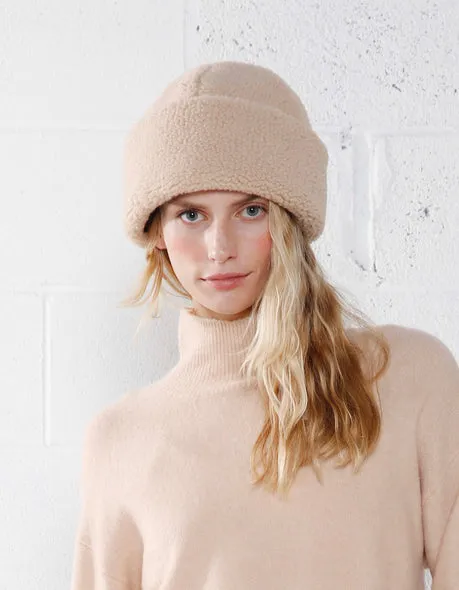 Shearling Crown Hat