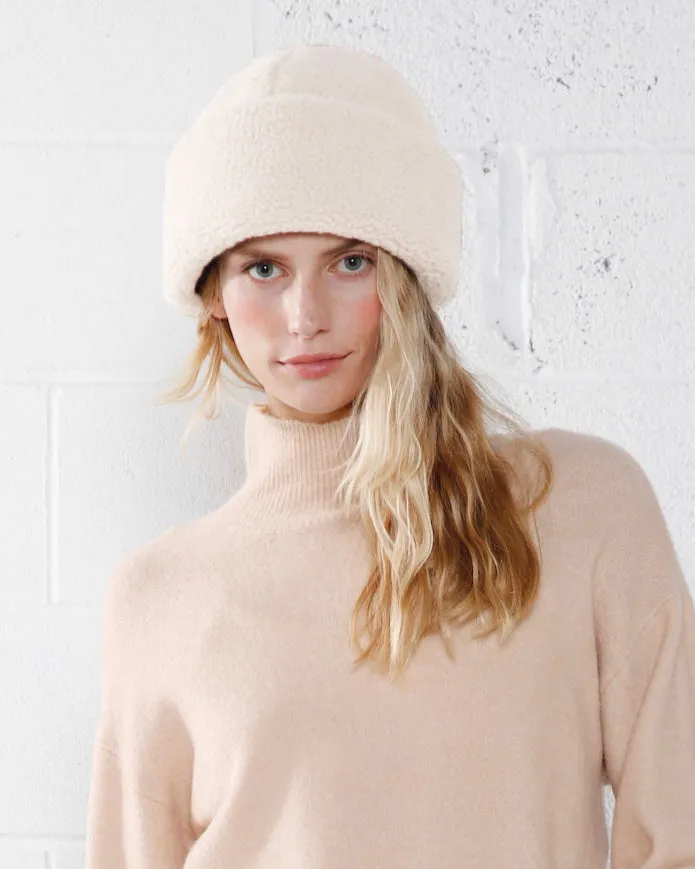 Shearling Crown Hat