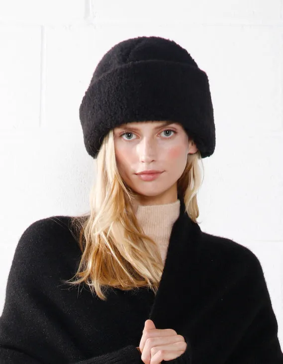Shearling Crown Hat