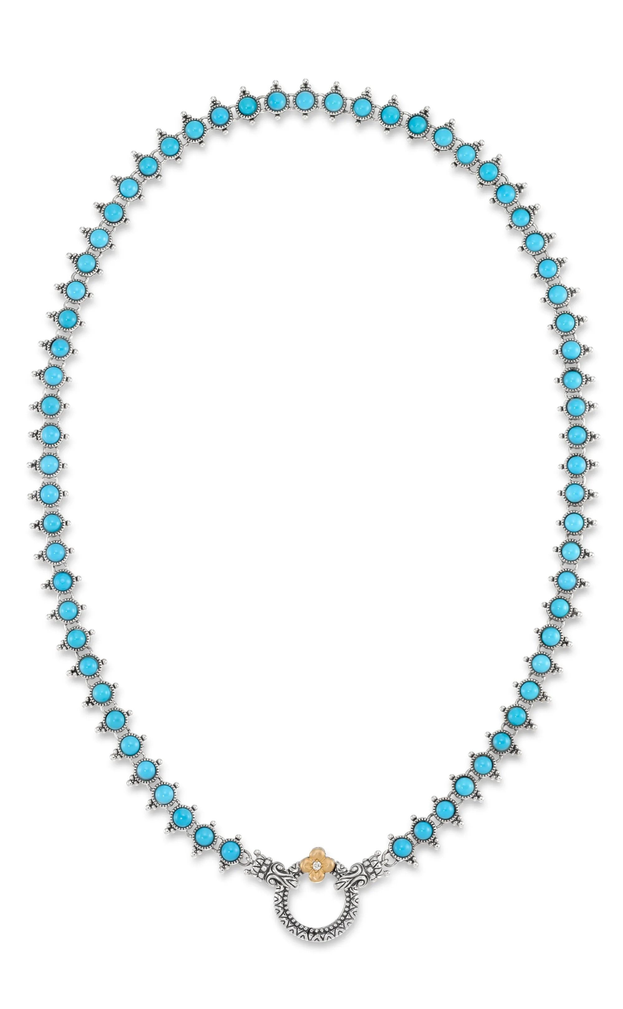 Signature Necklace – Diamond & Turquoise (Advanced Order)