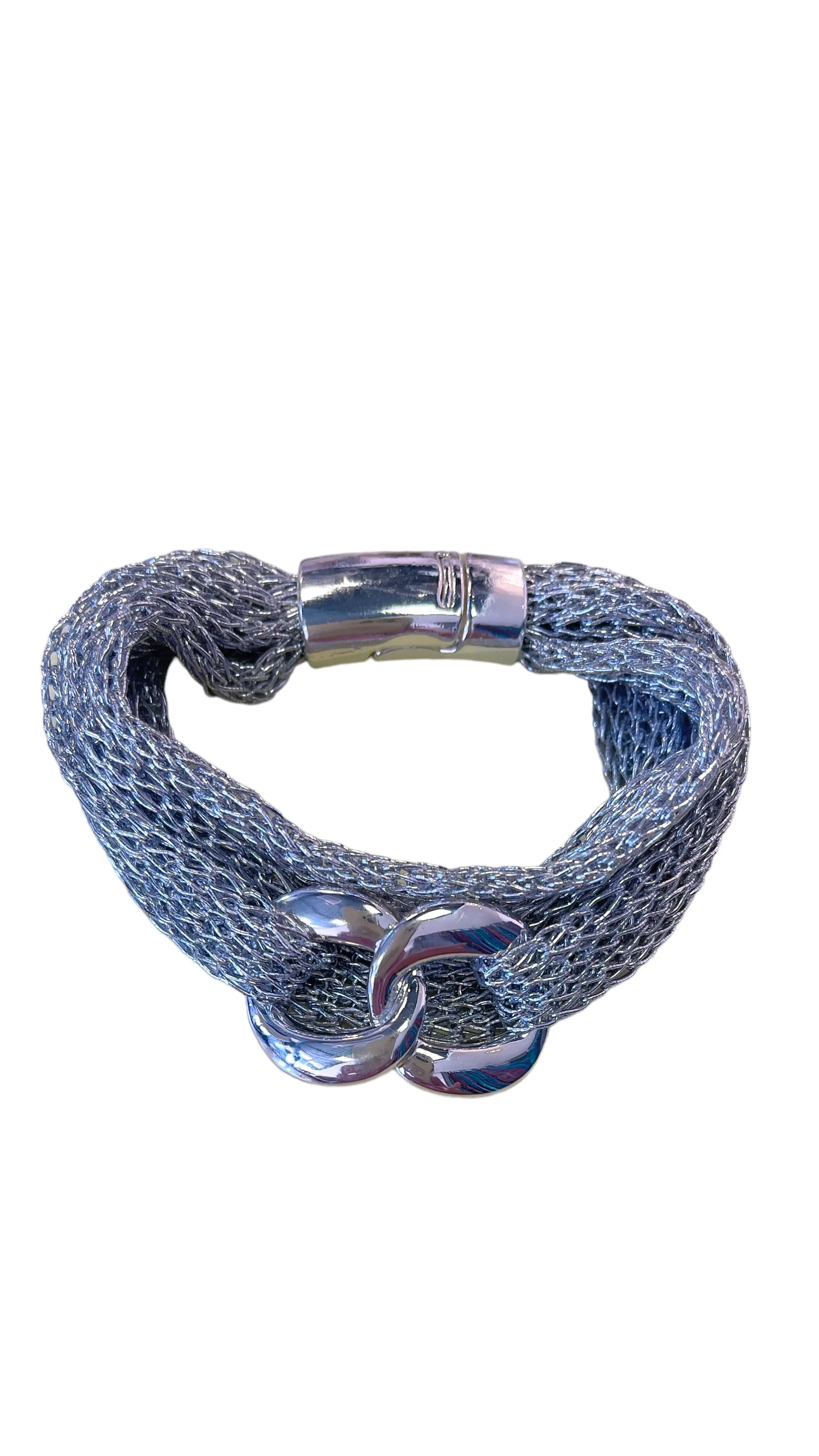 SILVER MESH CHAIN LINK BRACELET