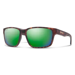 Smith Basecamp Matte Tortoise Frame - ChromaPop Polarized Green Mirror Lens - Polarized Sunglasses