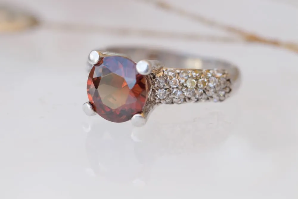 SMOKY TOPAZ RING
