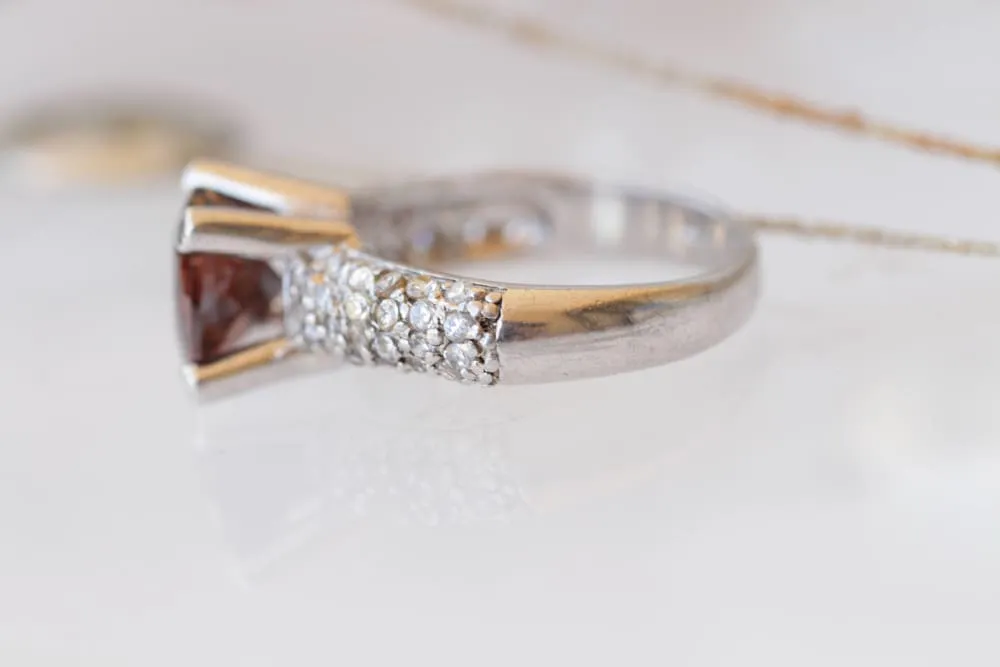 SMOKY TOPAZ RING