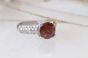 SMOKY TOPAZ RING