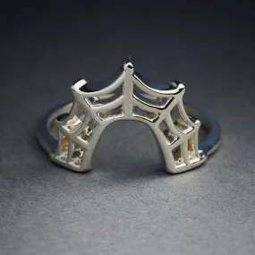 Spider Web Halo Ring
