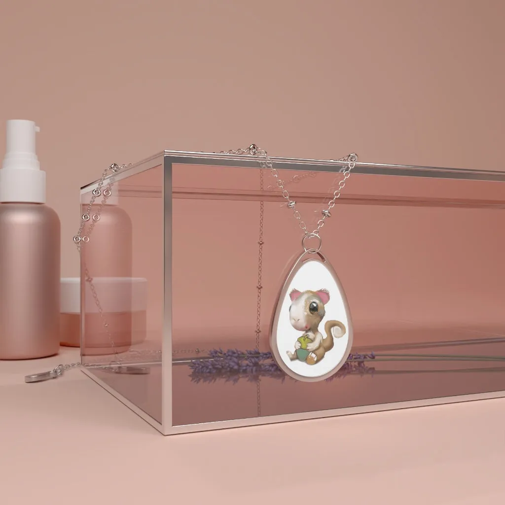 Squirrel Oval Necklace