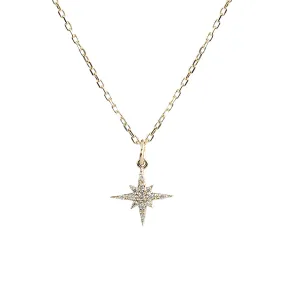 Starburst Diamond Pave Necklace (Small)