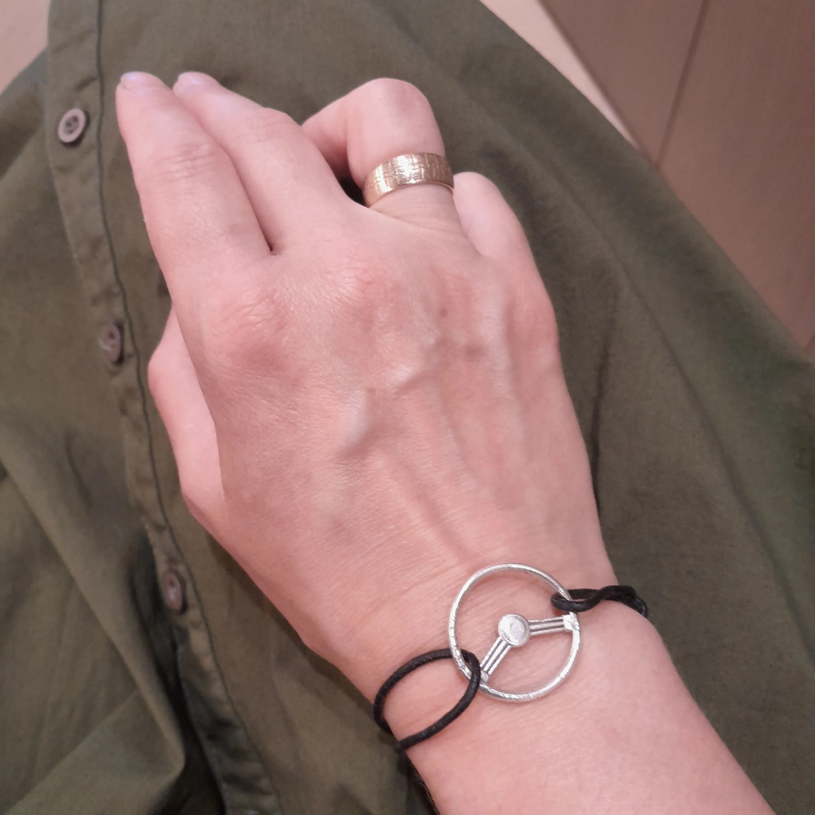 Steering wheel bracelet