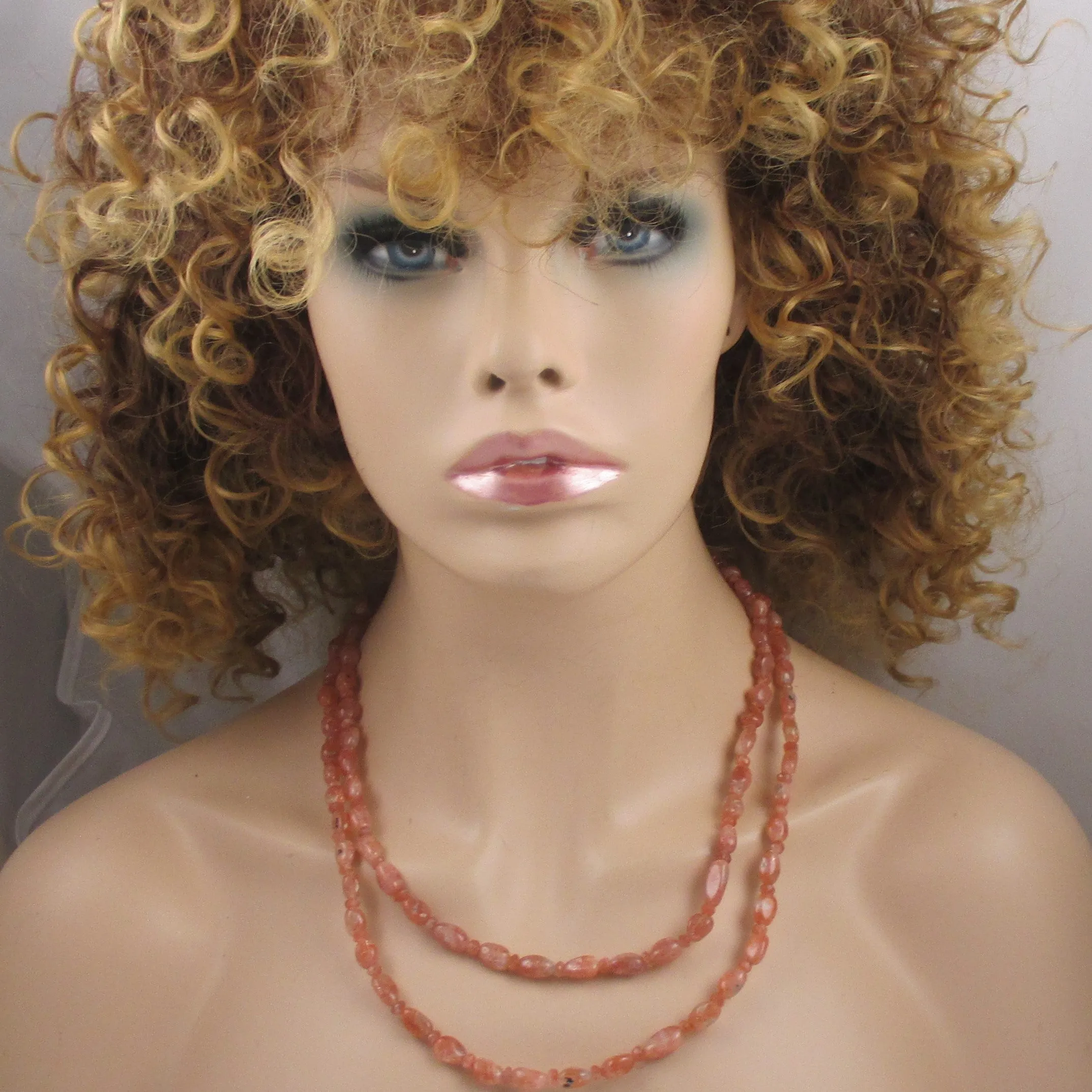 Sunstone Gemstone Necklace Double Strand