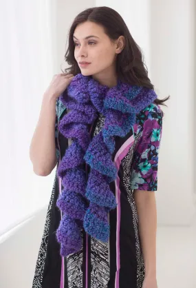 Super Quick Ruffled Scarf Pattern (Crochet) - Version 2