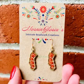 Teeny Tiny Beaded California Earrings
