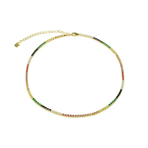 THE RAINBOW CHAIN CHOKER