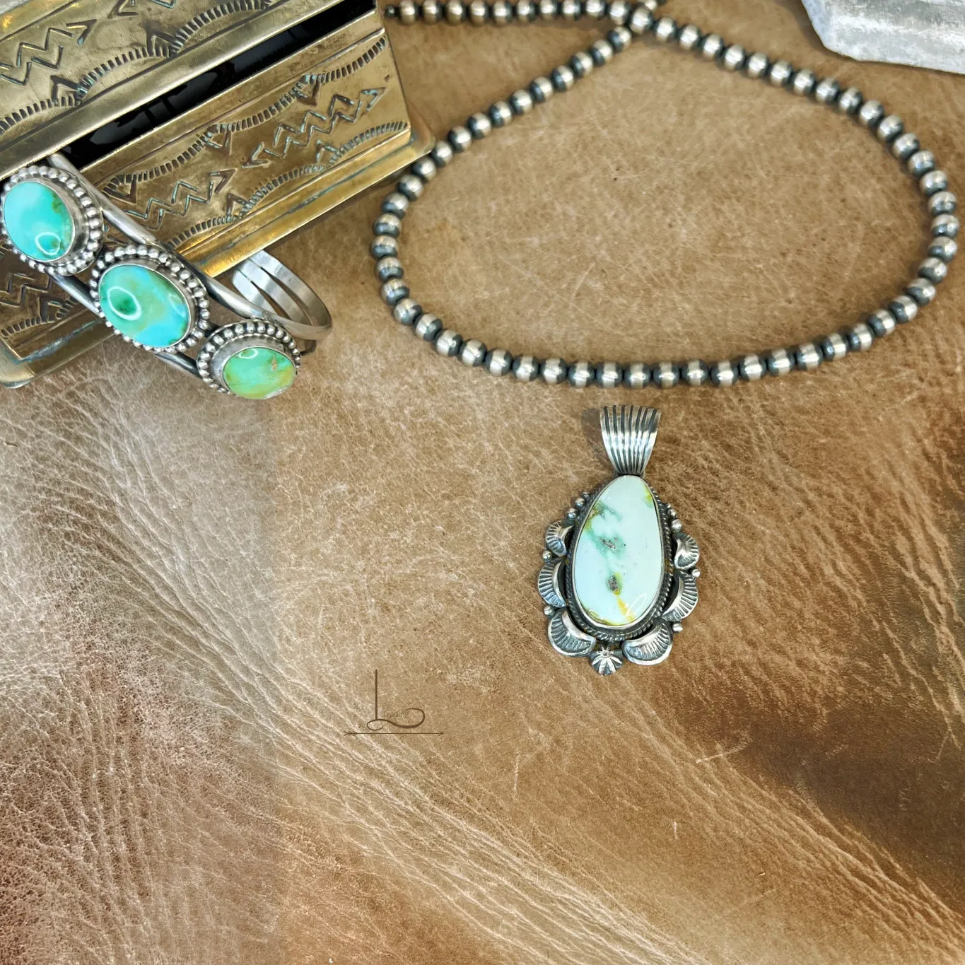 The Sonoran Turquoise Teardrop Pendant