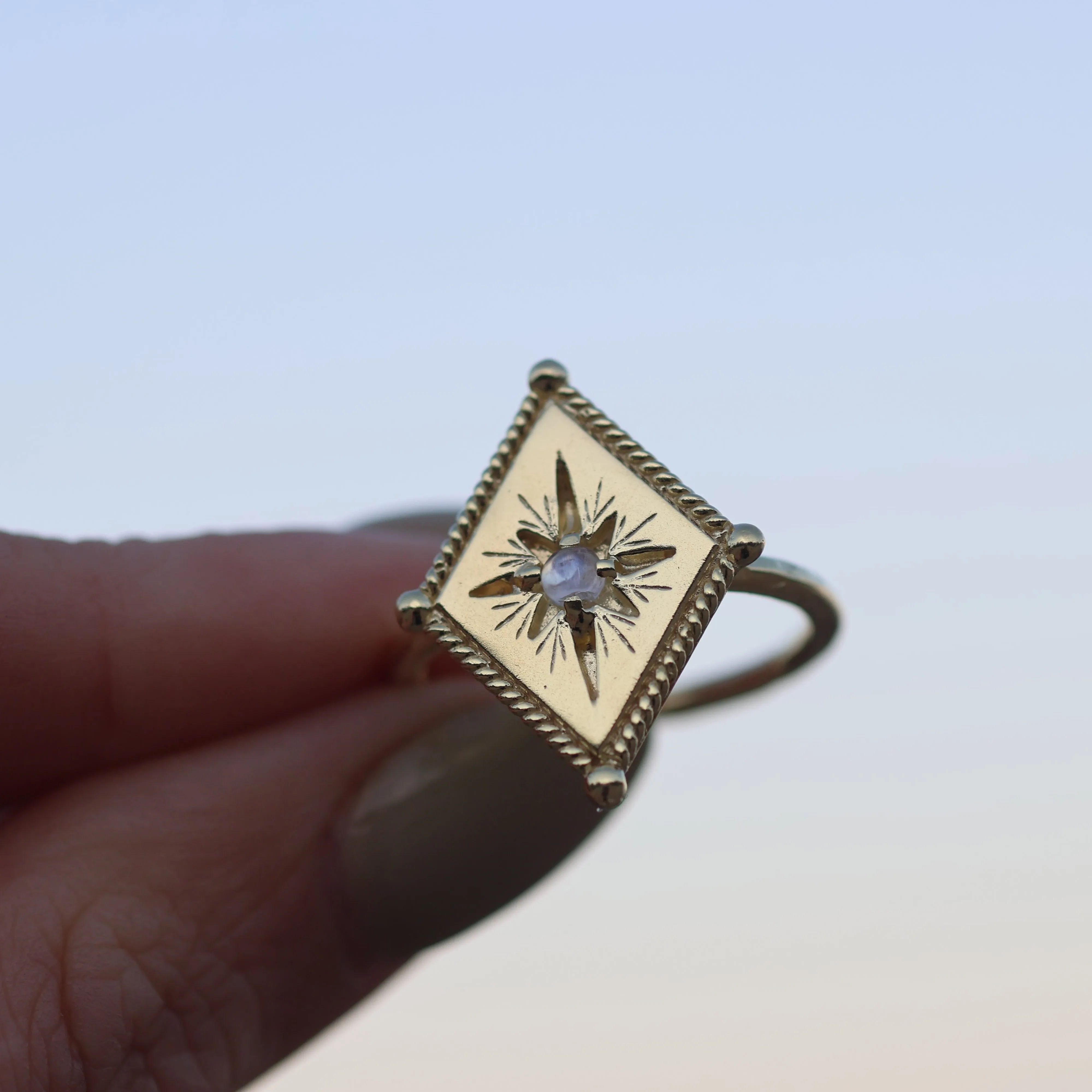 Twinkling Star Gold Ring