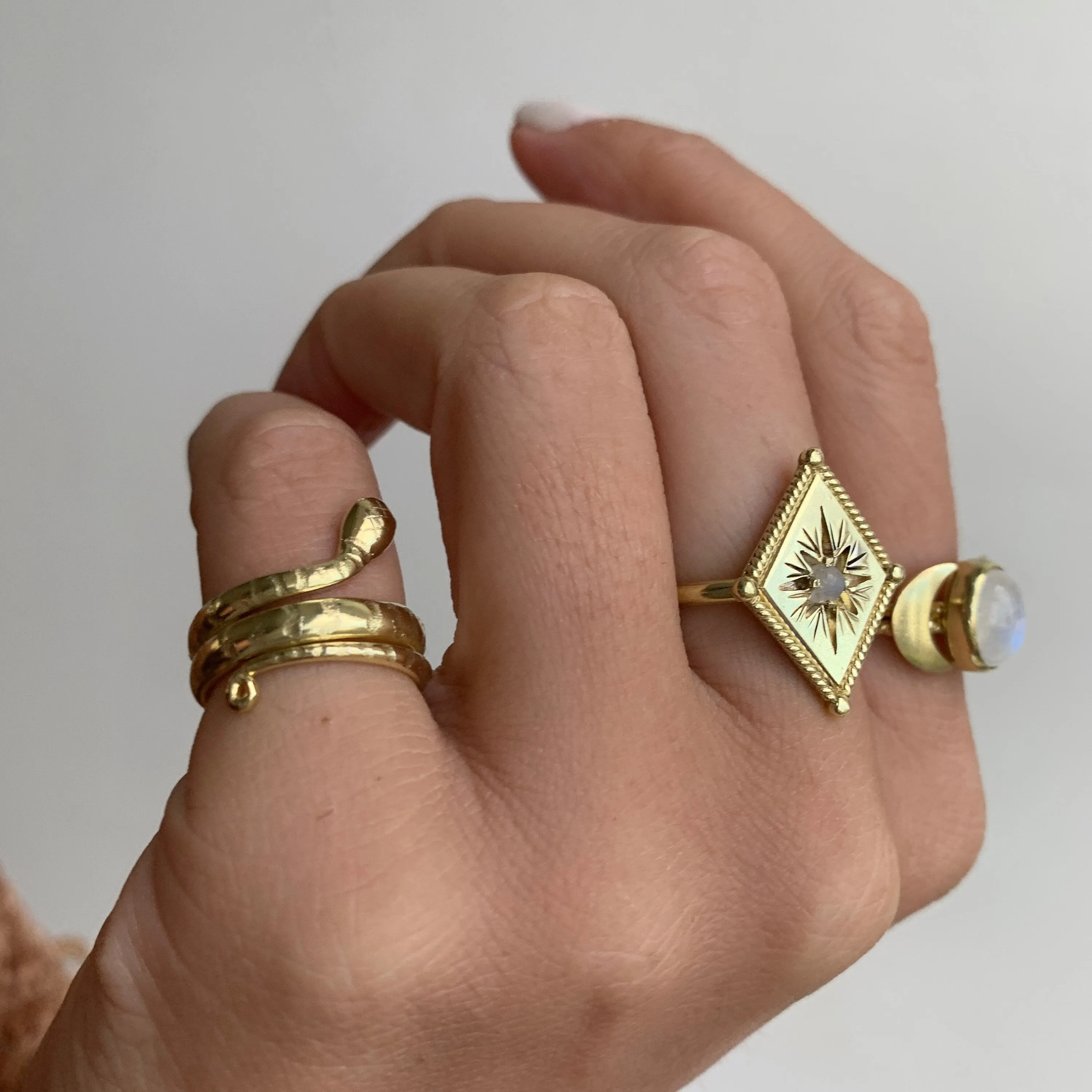 Twinkling Star Gold Ring