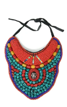 Unique Beaded Tibetan Neckpiece