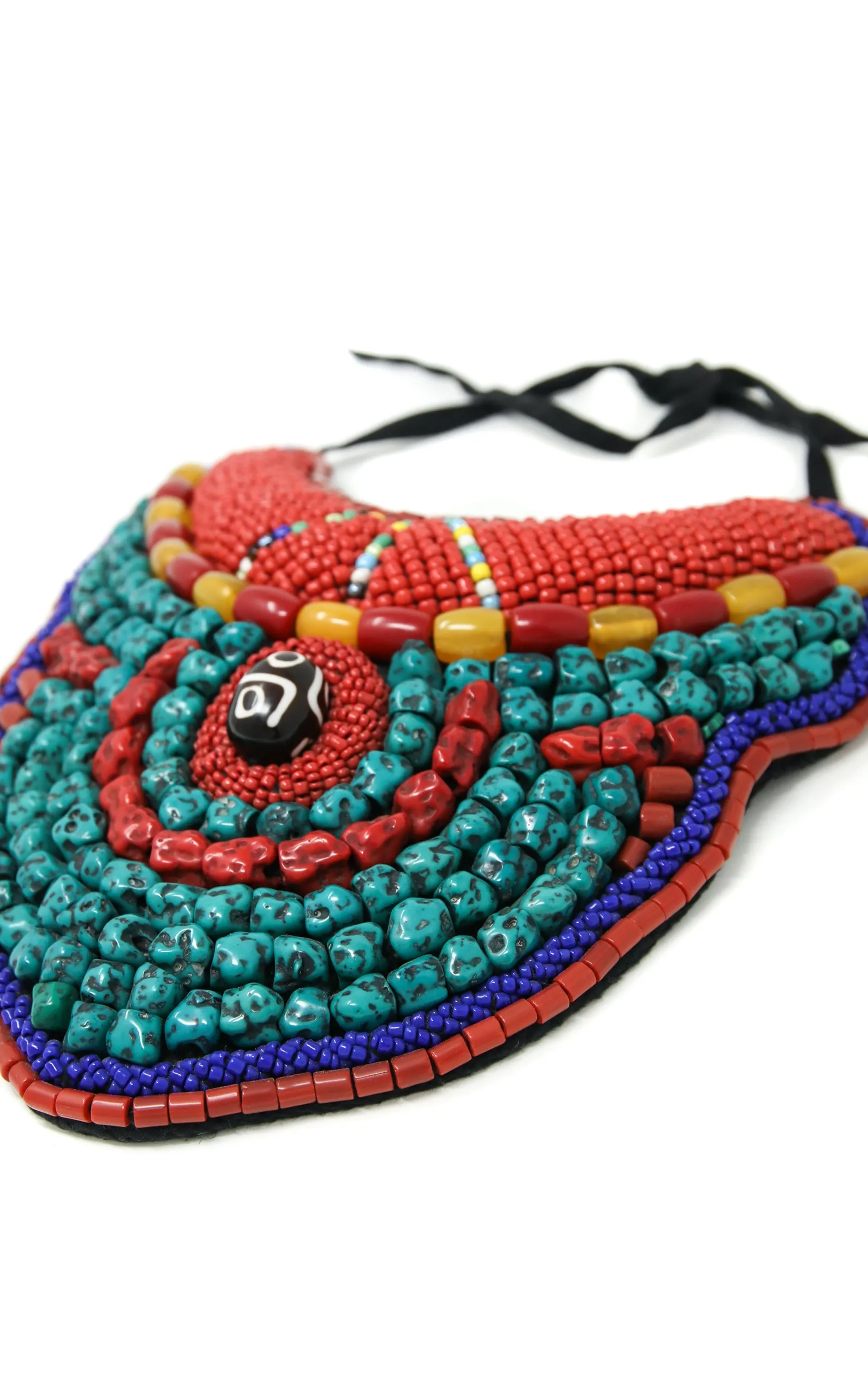Unique Beaded Tibetan Neckpiece