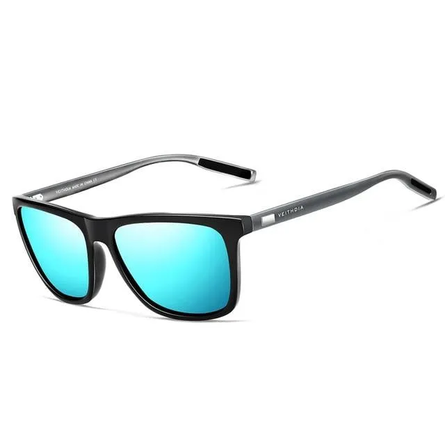 VEITHDIA   Brand Men's Retro Aluminum TR90 Polarized Sunglasses