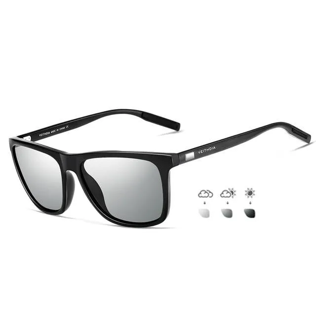 VEITHDIA   Brand Men's Retro Aluminum TR90 Polarized Sunglasses
