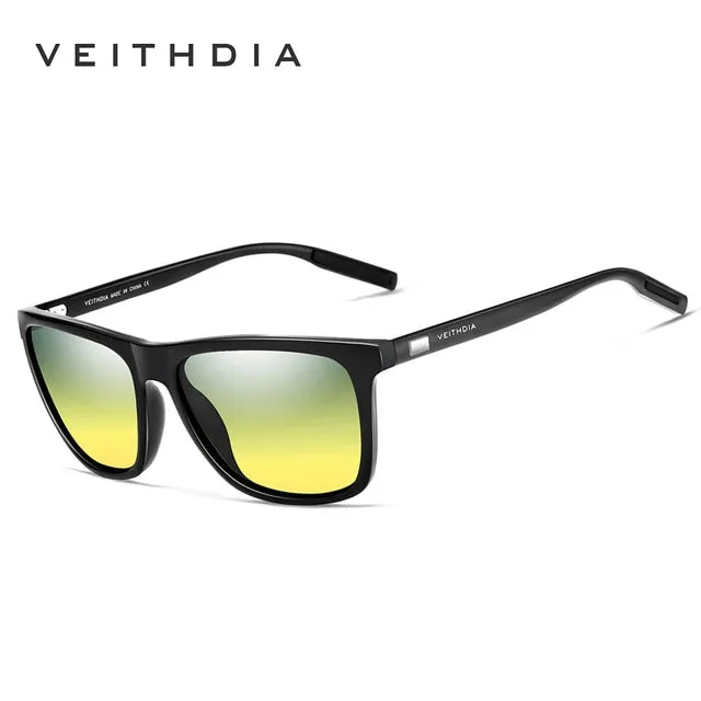 VEITHDIA   Brand Men's Retro Aluminum TR90 Polarized Sunglasses
