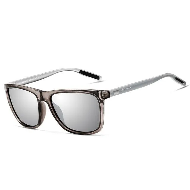 VEITHDIA   Brand Men's Retro Aluminum TR90 Polarized Sunglasses