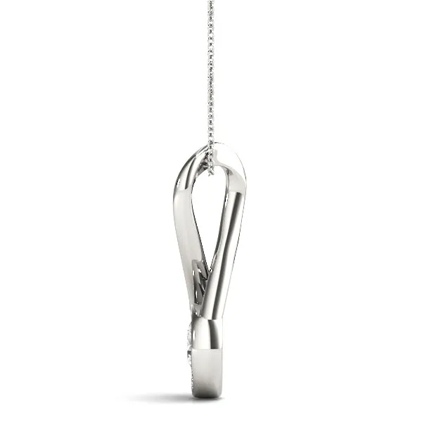 Venus Infinity Diamond Stud Pendant & Chain (0.60ct TDW)