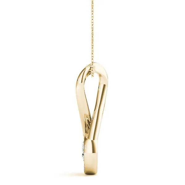 Venus Infinity Diamond Stud Pendant & Chain (0.60ct TDW)