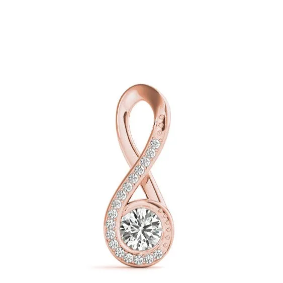 Venus Infinity Diamond Stud Pendant & Chain (0.60ct TDW)