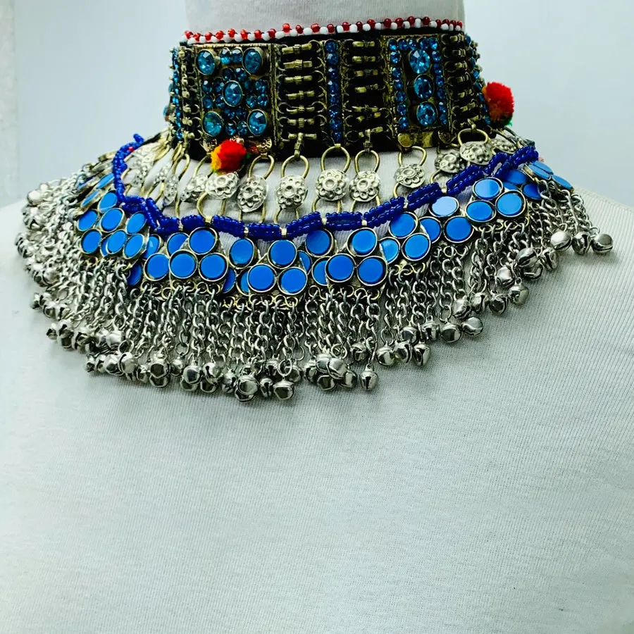 Vintage Handmade Turquoise Choker Necklace