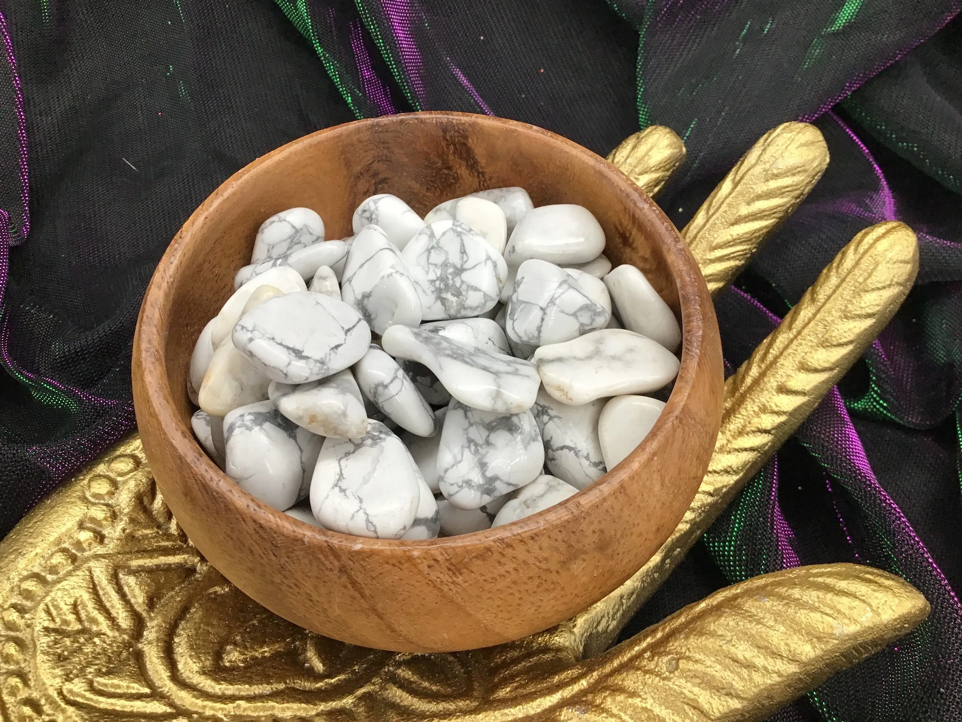 White Howlite Tumbled Stone