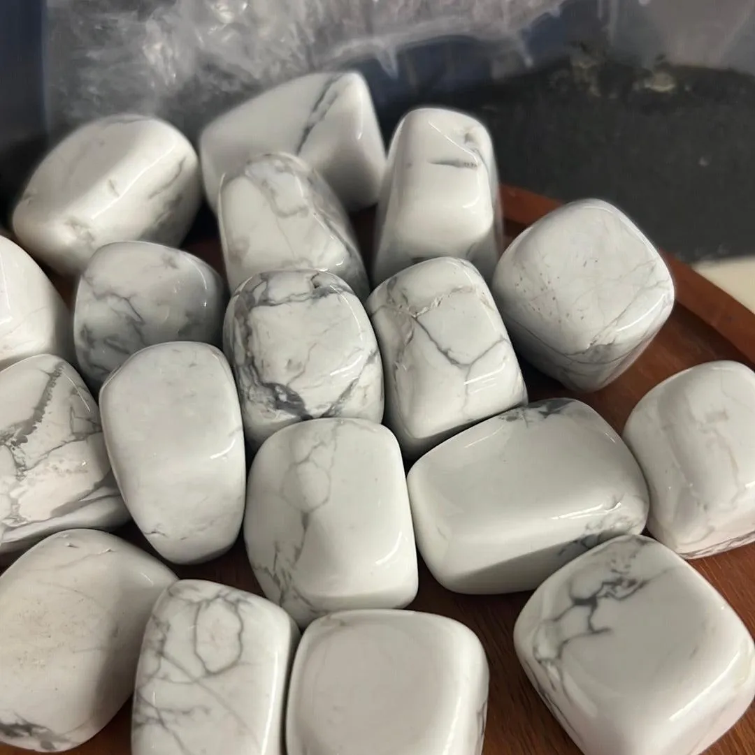 White Howlite Tumbled Stone