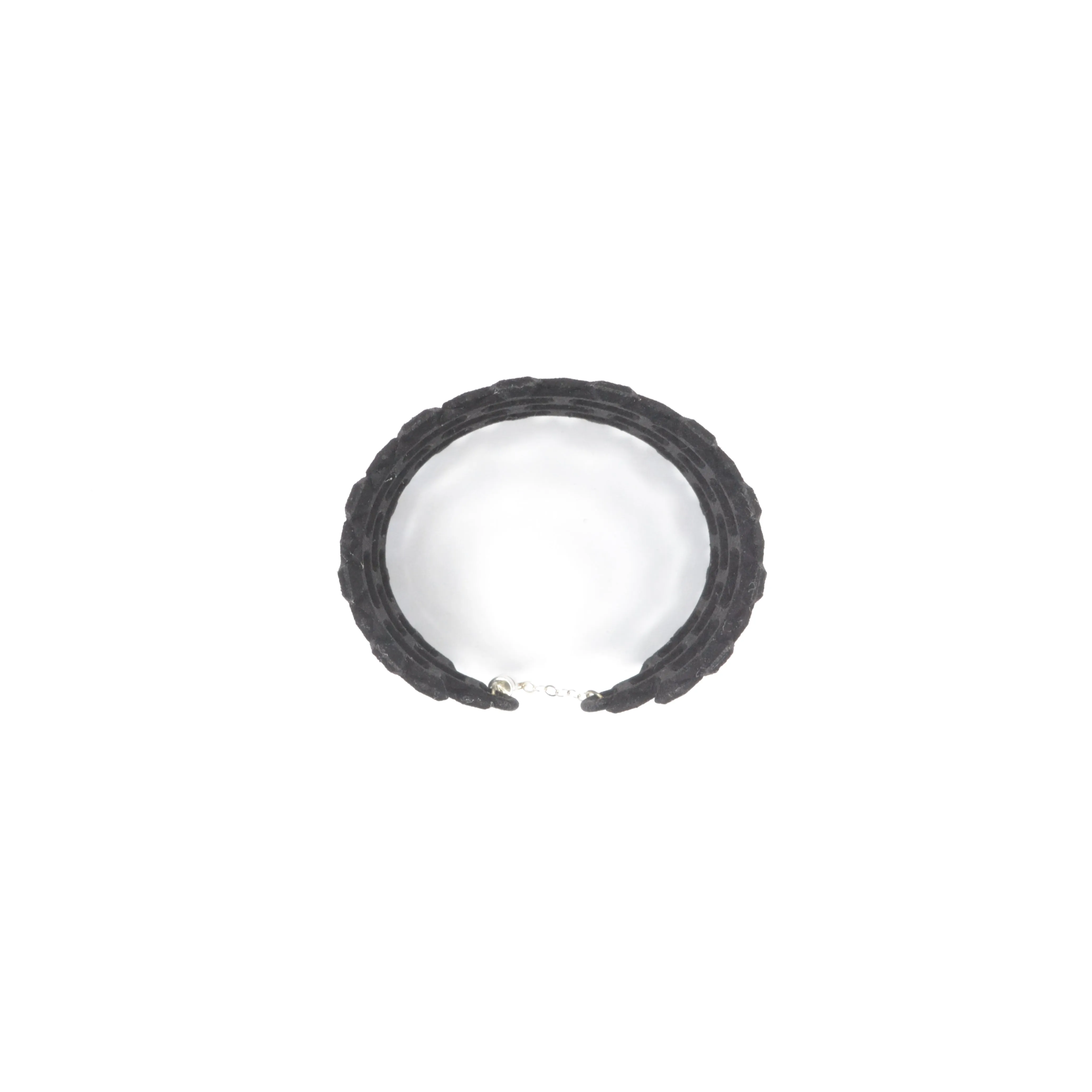 Wide Geometric Lace Bangle - Vertigo