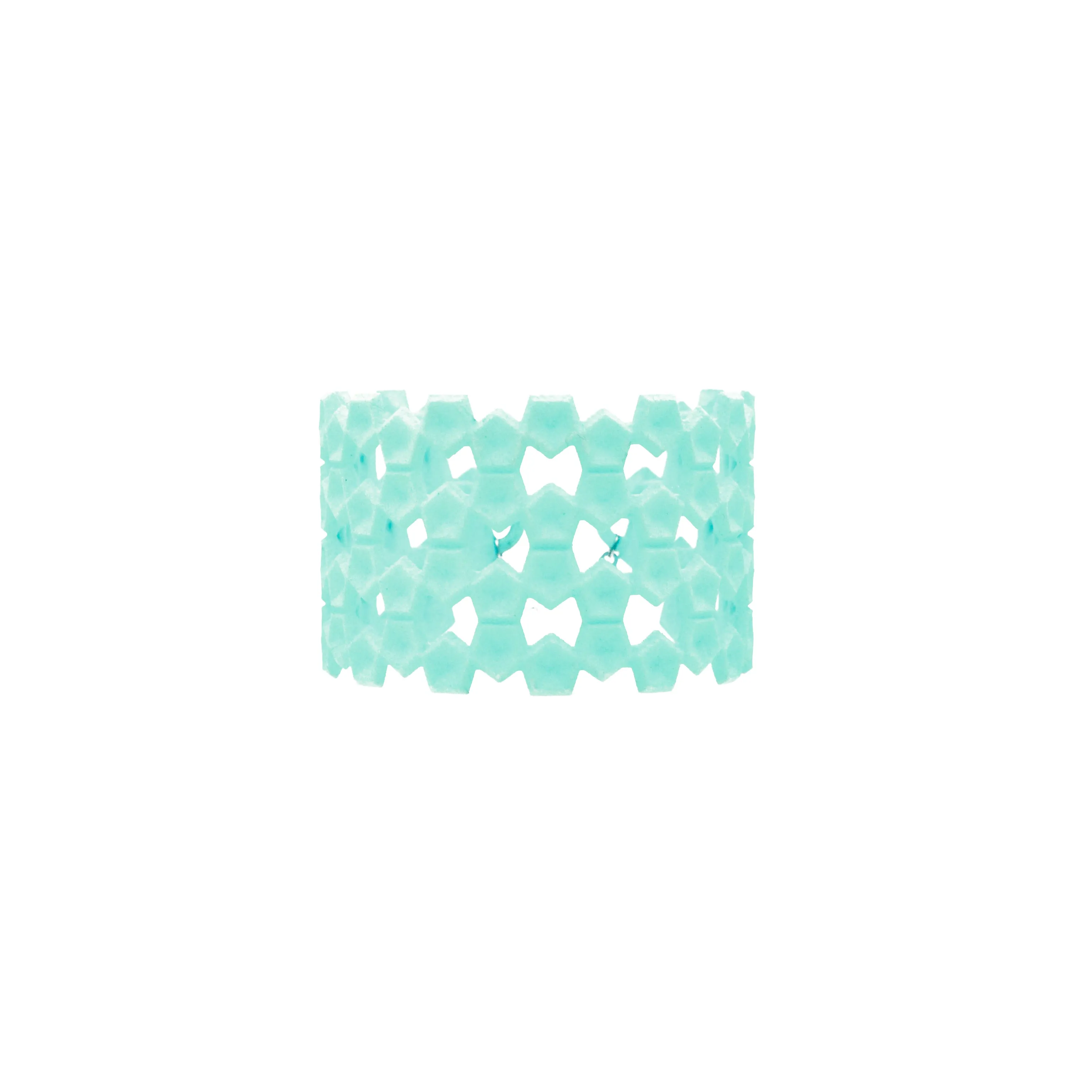 Wide Geometric Lace Bangle - Vertigo