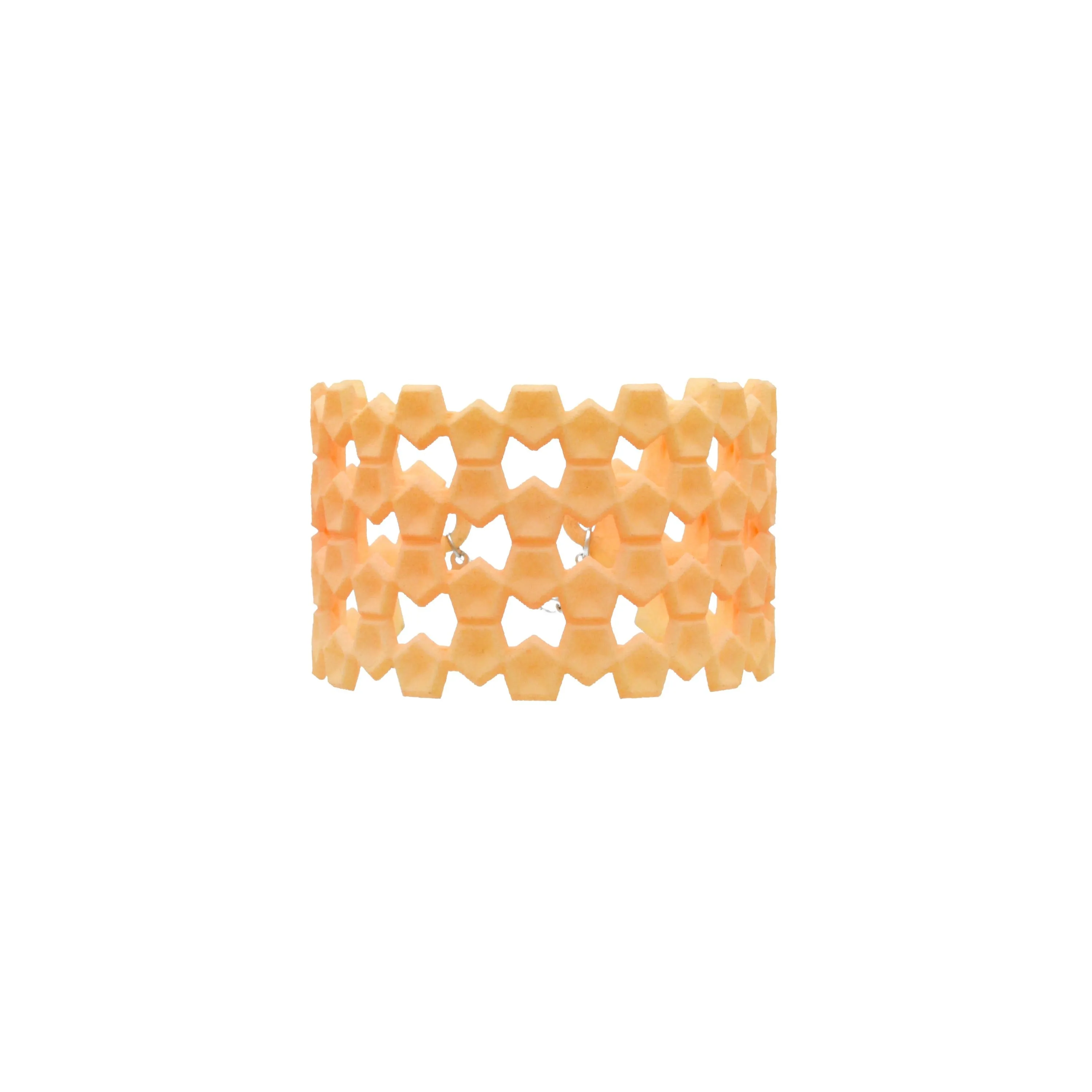 Wide Geometric Lace Bangle - Vertigo