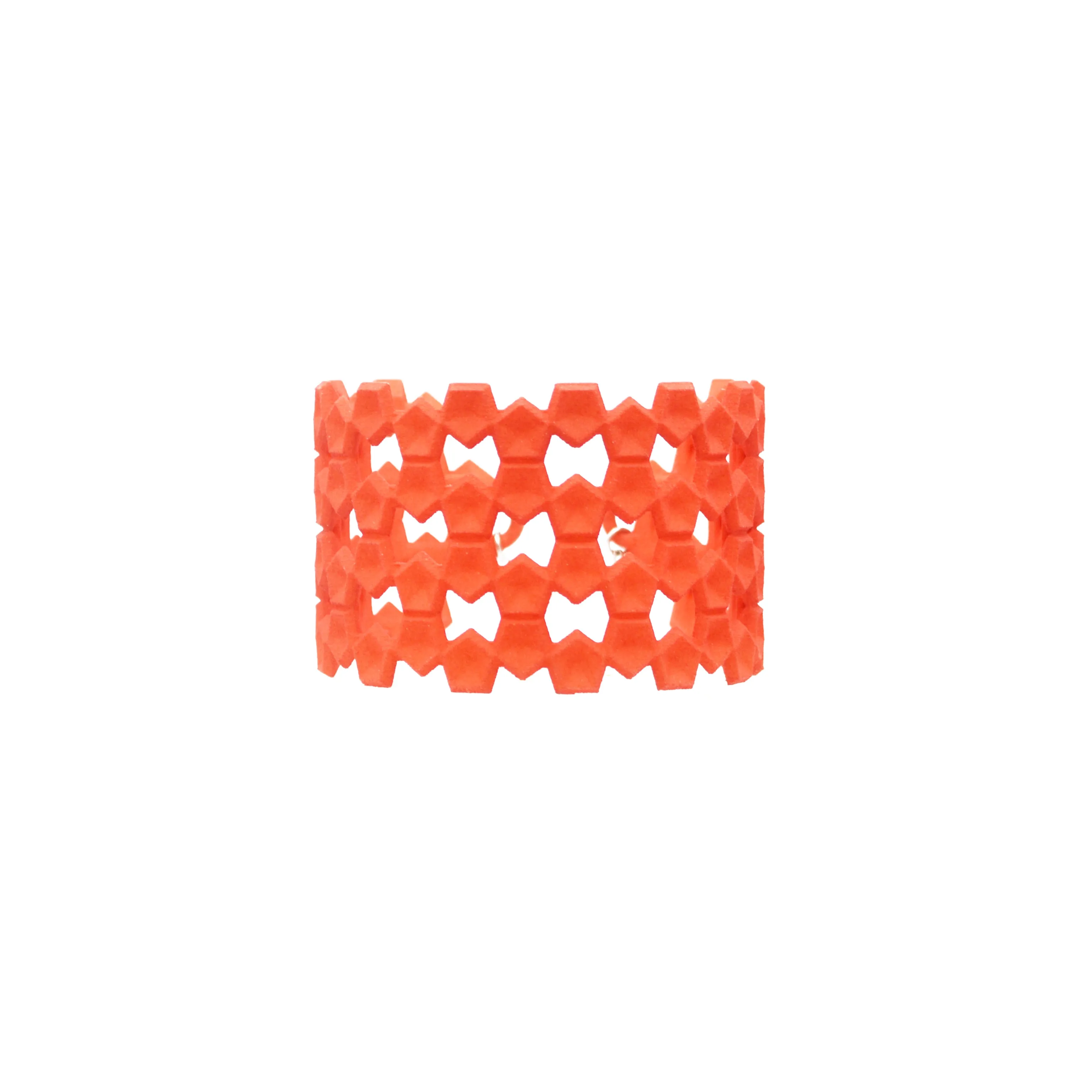 Wide Geometric Lace Bangle - Vertigo