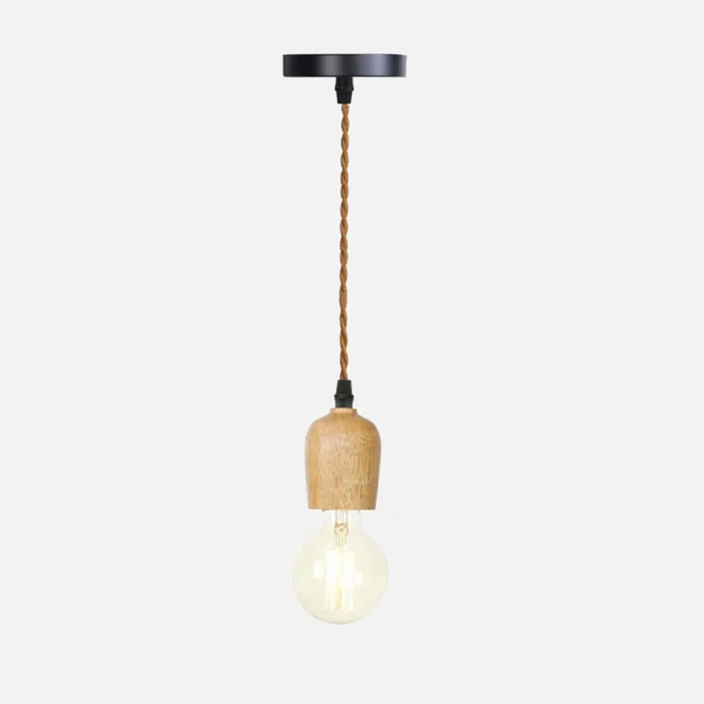 Woodie Single Pendant Light Socket