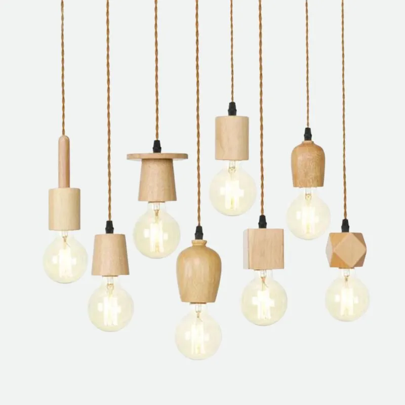 Woodie Single Pendant Light Socket