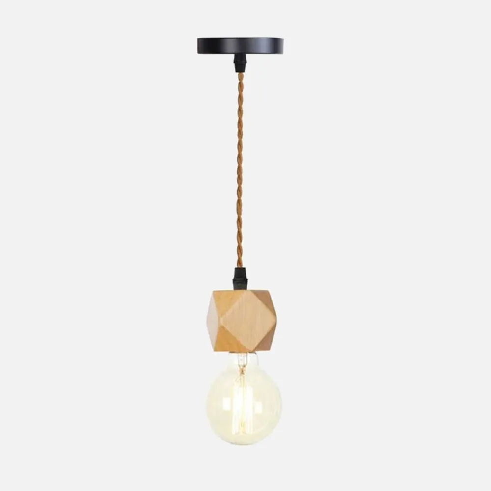 Woodie Single Pendant Light Socket
