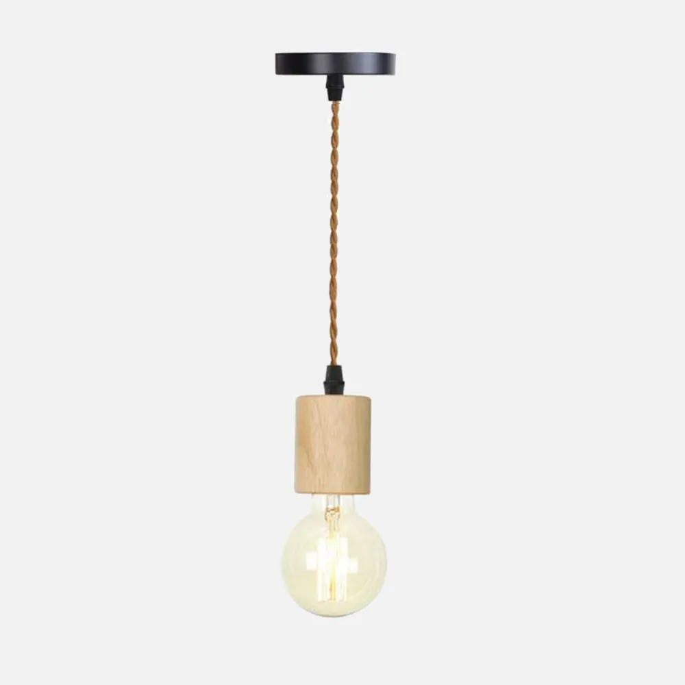 Woodie Single Pendant Light Socket