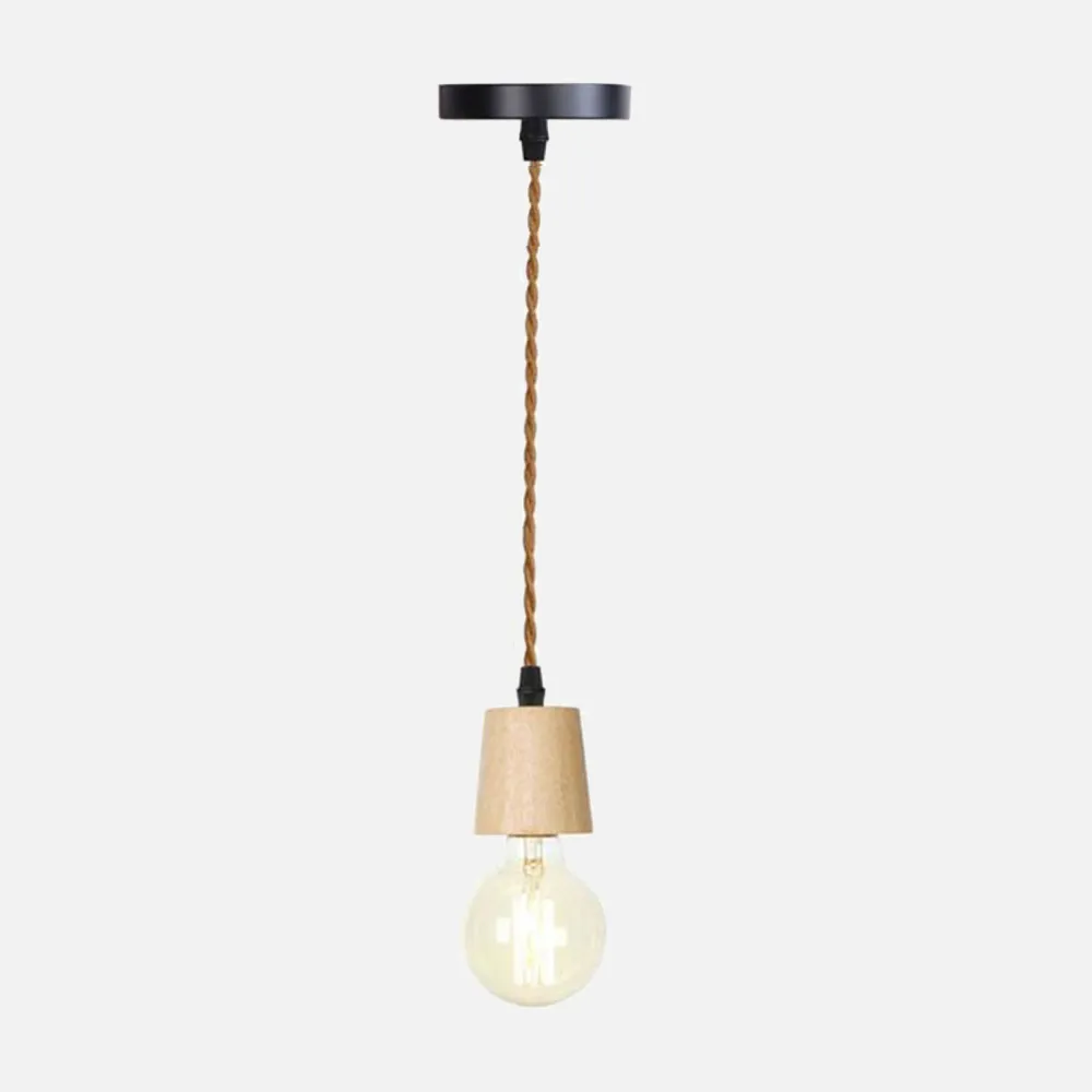 Woodie Single Pendant Light Socket