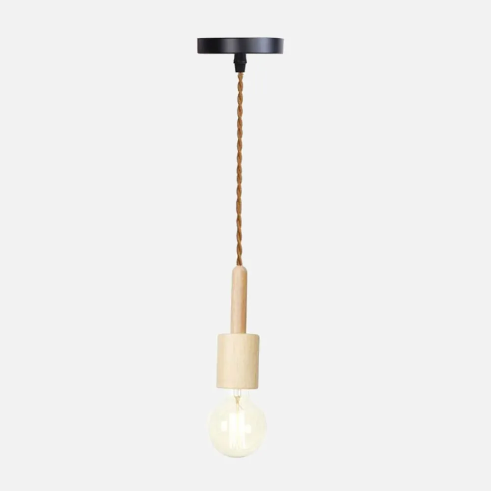 Woodie Single Pendant Light Socket