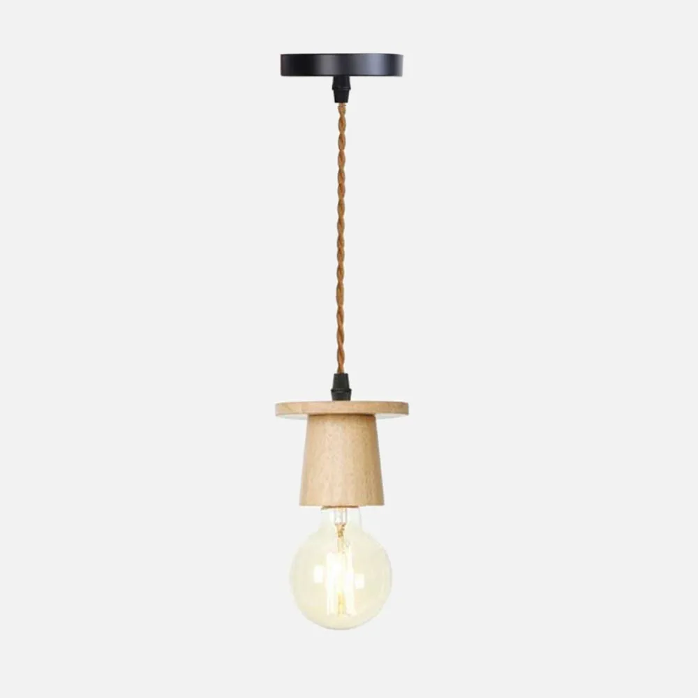 Woodie Single Pendant Light Socket