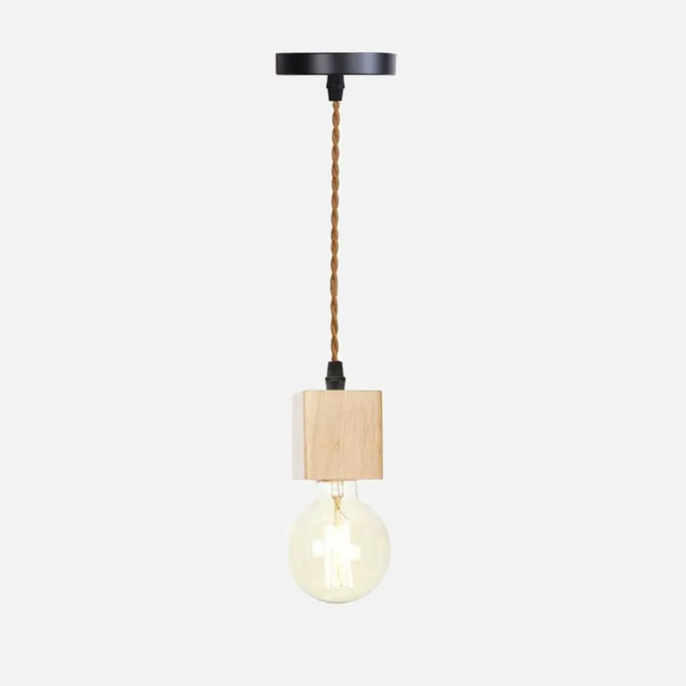 Woodie Single Pendant Light Socket