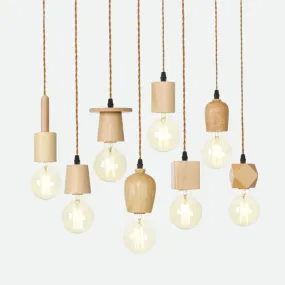 Woodie Single Pendant Light Socket