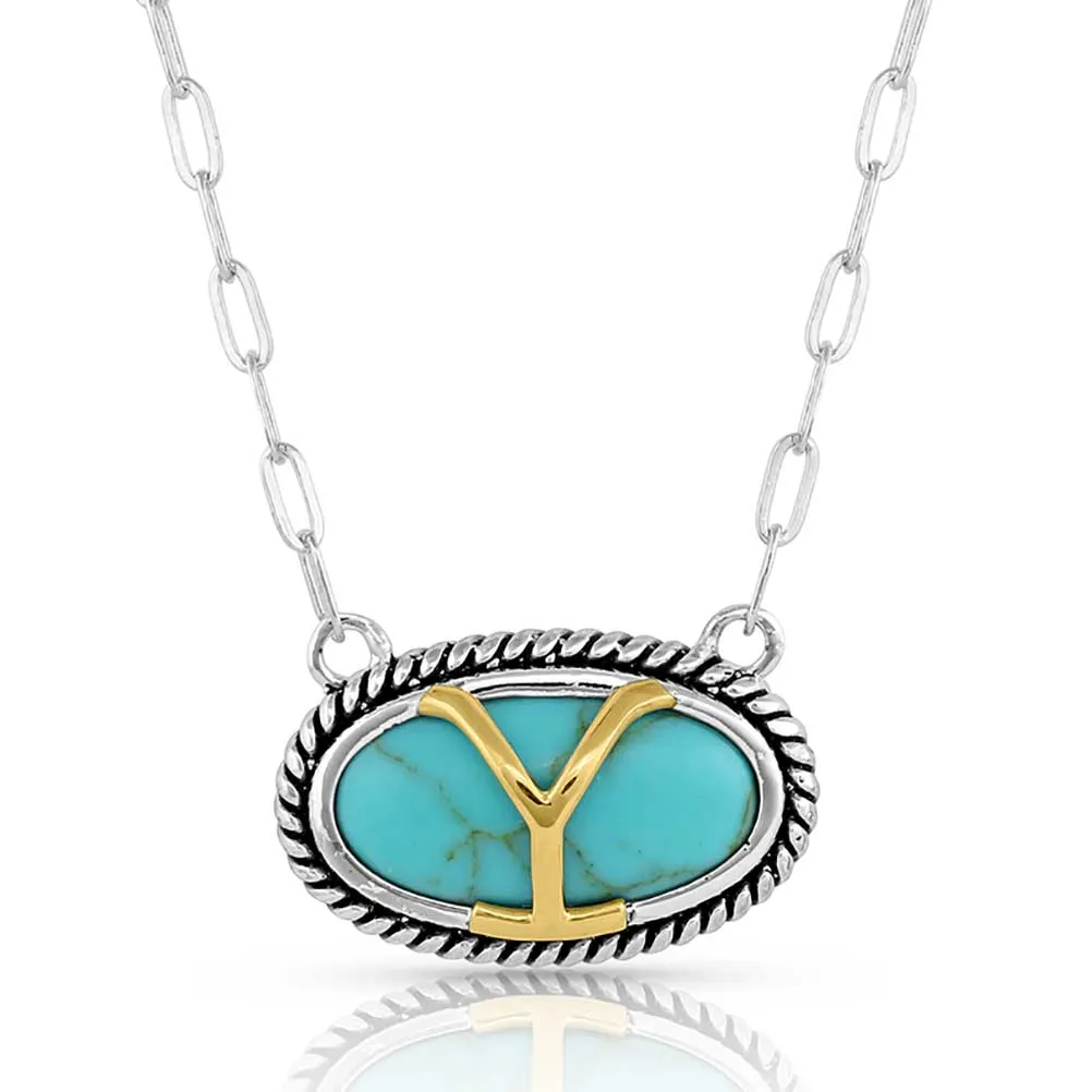Yellowstone Turquoise Necklace from Montana Silversmiths